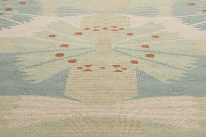 12 x 15 Scandinavian Modern Swedish Inspired Kilim Rug 31101