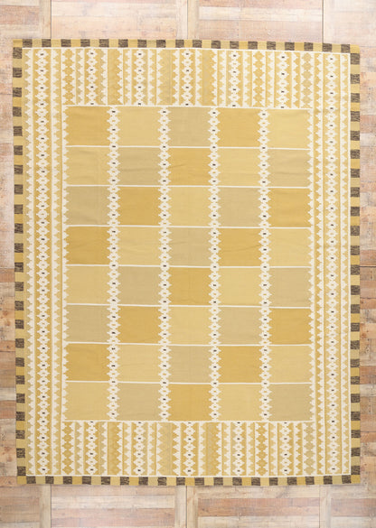 10 x 13 Scandinavian Modern Swedish Inspired Kilim Rug 31339