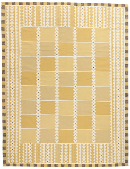 10 x 13 Scandinavian Modern Swedish Inspired Kilim Rug 31339