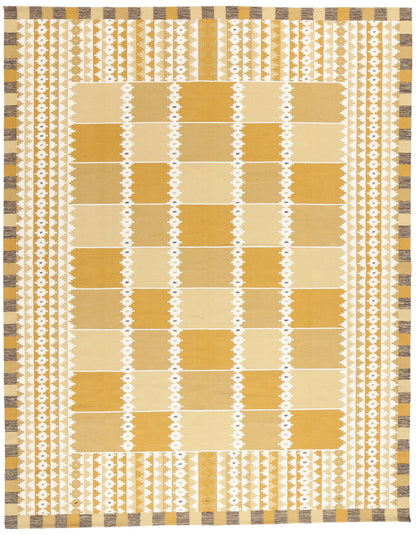 10 x 13 Scandinavian Modern Swedish Inspired Kilim Rug 31340
