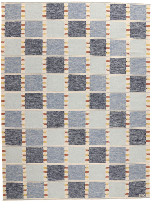 10 x 14 Scandinavian Modern Swedish Inspired Kilim Rug 31121