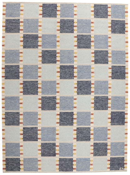 10 x 14 Scandinavian Modern Swedish Inspired Kilim Rug 31123