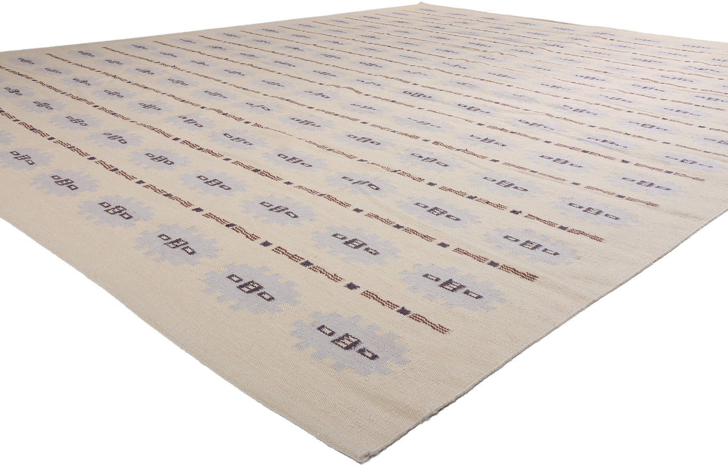 12 x 15 Scandinavian Modern Swedish Inspired Kilim Rug 31329