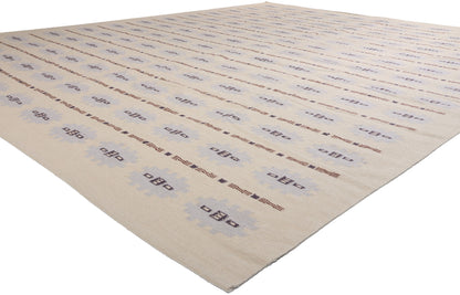 12 x 15 Scandinavian Modern Swedish Inspired Kilim Rug 31329