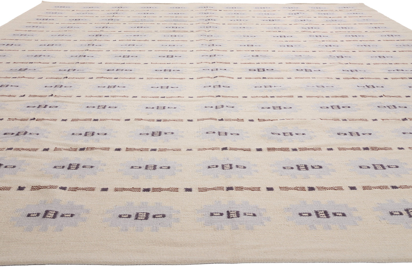 12 x 15 Scandinavian Modern Swedish Inspired Kilim Rug 31329