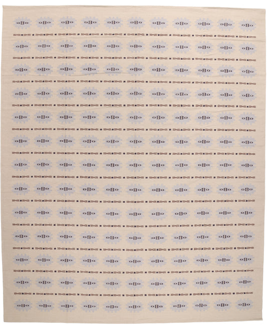 12 x 15 Scandinavian Modern Swedish Inspired Kilim Rug 31329