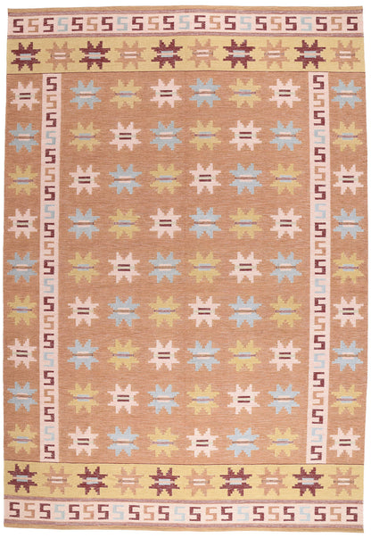 12 x 18 Scandinavian Modern Swedish Inspired Kilim Rug 31347