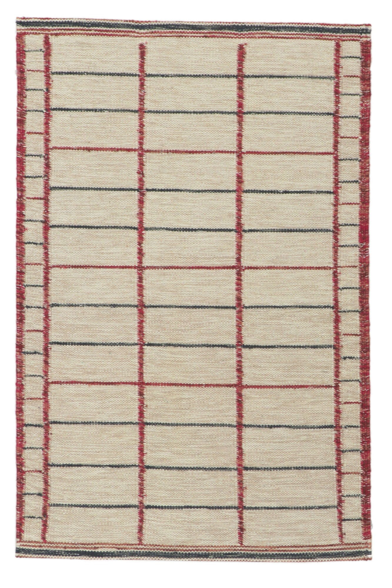 3 x 5 Scandinavian Modern Swedish Inspired Kilim Rug 30808