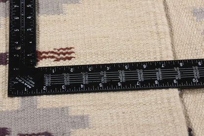 7 x 17 Scandinavian Modern Swedish Inspired Kilim Rug 31342