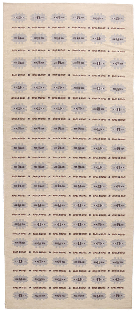 7 x 17 Scandinavian Modern Swedish Inspired Kilim Rug 31342