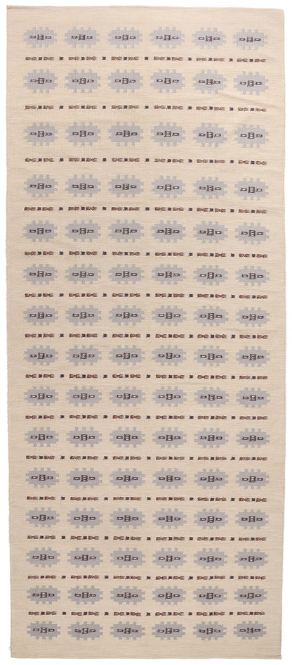 7 x 17 Scandinavian Modern Swedish Inspired Kilim Rug 31342