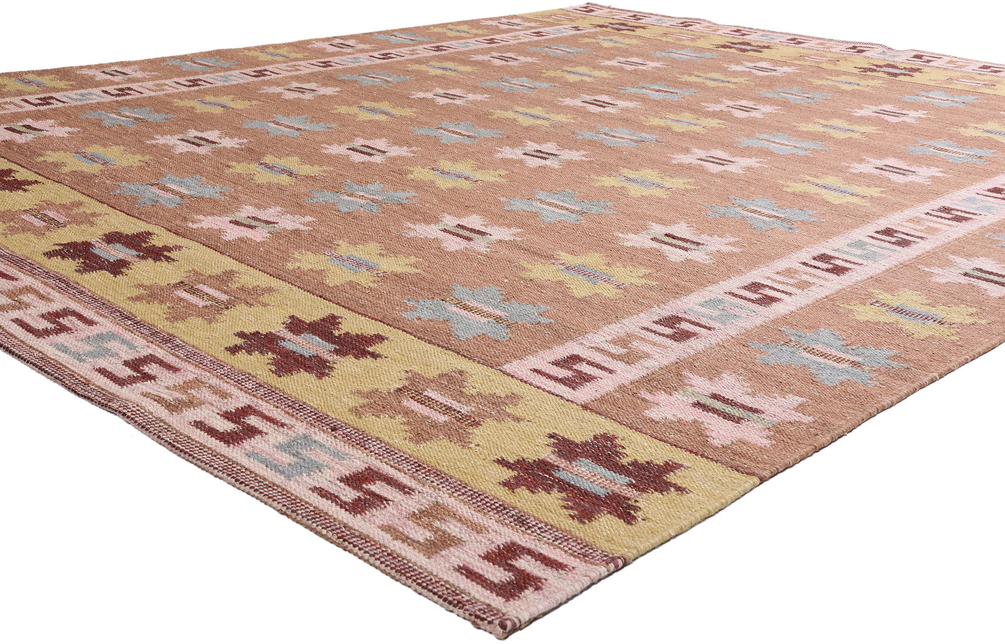 9 x 11 Scandinavian Modern Swedish Inspired Kilim Rug 30679
