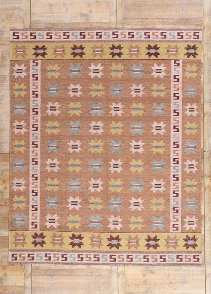 9 x 11 Scandinavian Modern Swedish Inspired Kilim Rug 30679