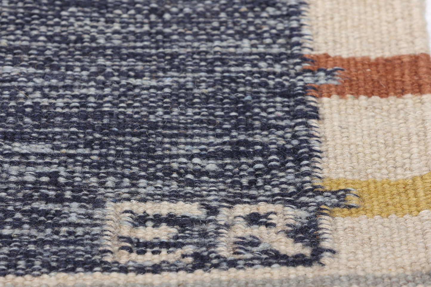 9 x 12 Scandinavian Modern Swedish Inspired Kilim Rug 31122