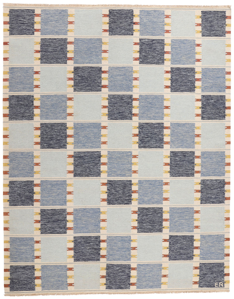 9 x 12 Scandinavian Modern Swedish Inspired Kilim Rug 31124