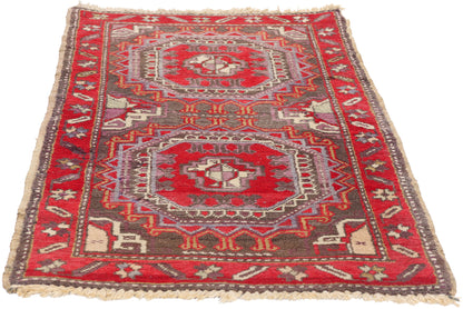 2 x 4 Vintage Turkish Bergama Rug 79178