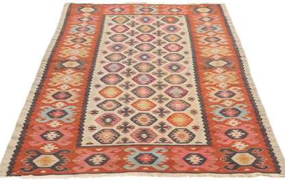 3 x 5 Vintage Turkish Kilim Rug 78938