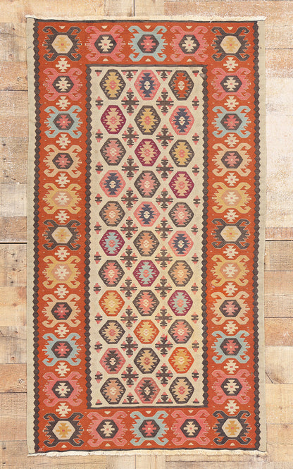 3 x 5 Vintage Turkish Kilim Rug 78938