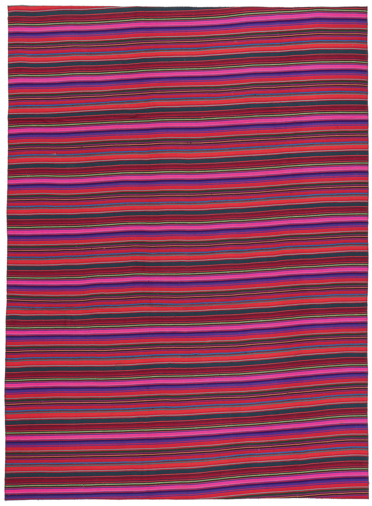 9 x 12 - Pink Vintage Turkish Kilim Rug - 60798