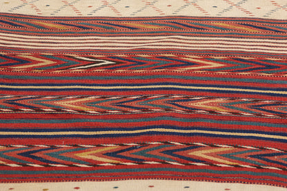 3 x 12 Antique Uzbekistan Tatari Safid Kilim Rug 78949