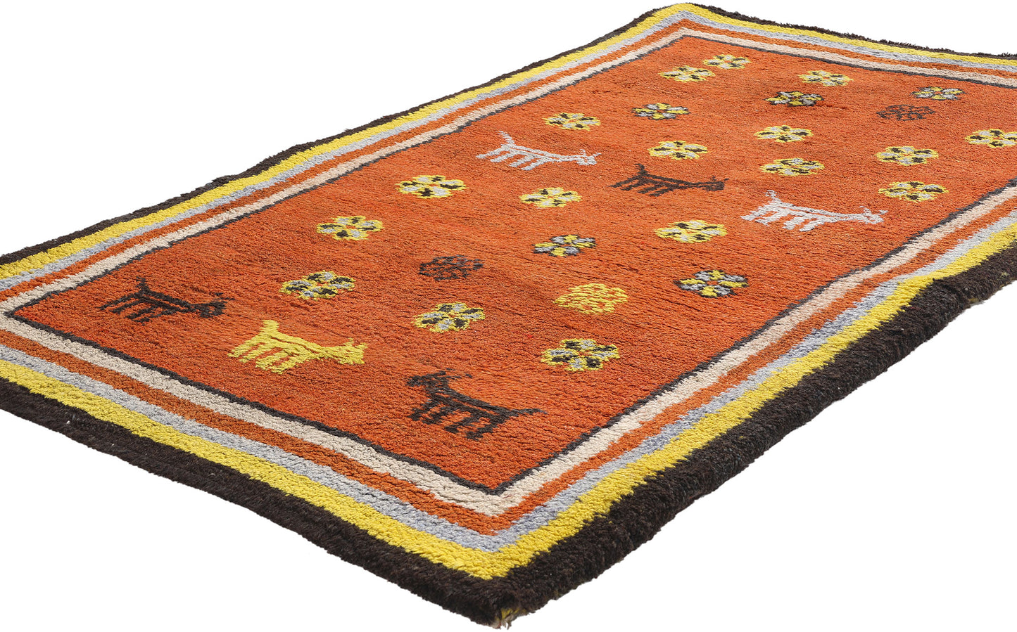 3 x 5 Vintage Tikdift Moroccan Rug 79187