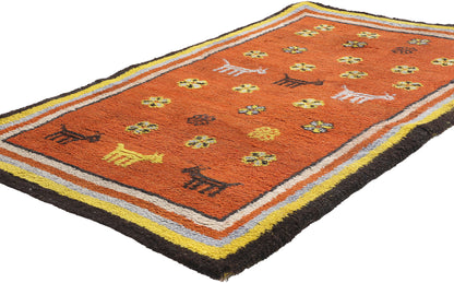 3 x 5 Vintage Tikdift Moroccan Rug 79187