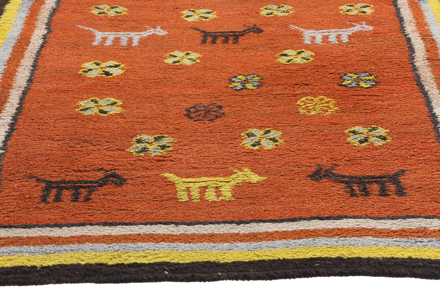 3 x 5 Vintage Tikdift Moroccan Rug 79187