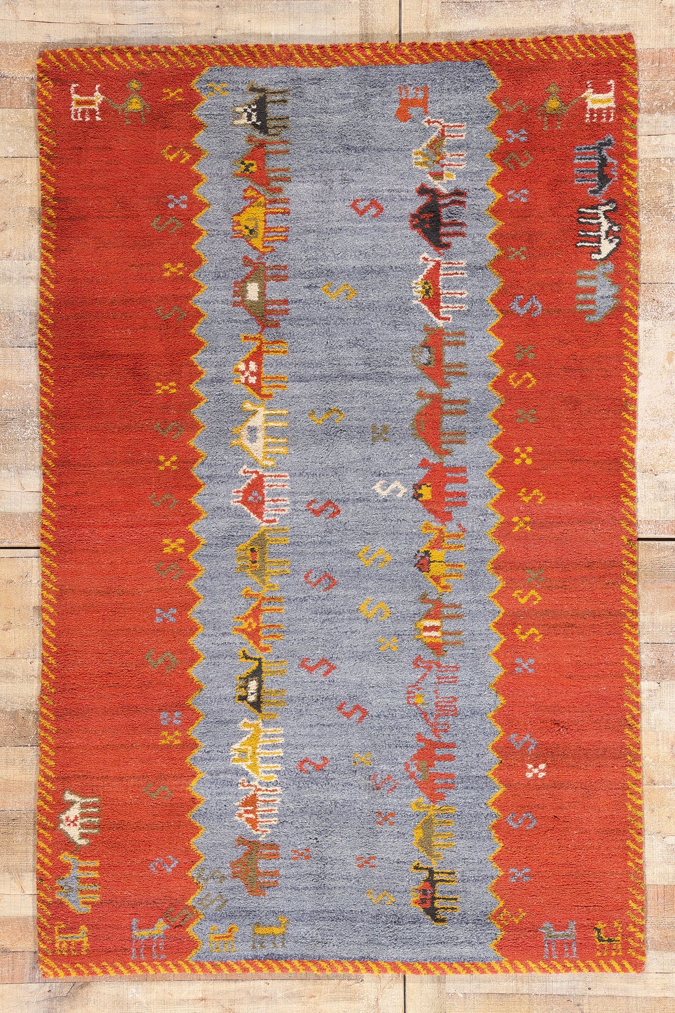 5 x 8 Vintage Tikdift Moroccan Rug 79186