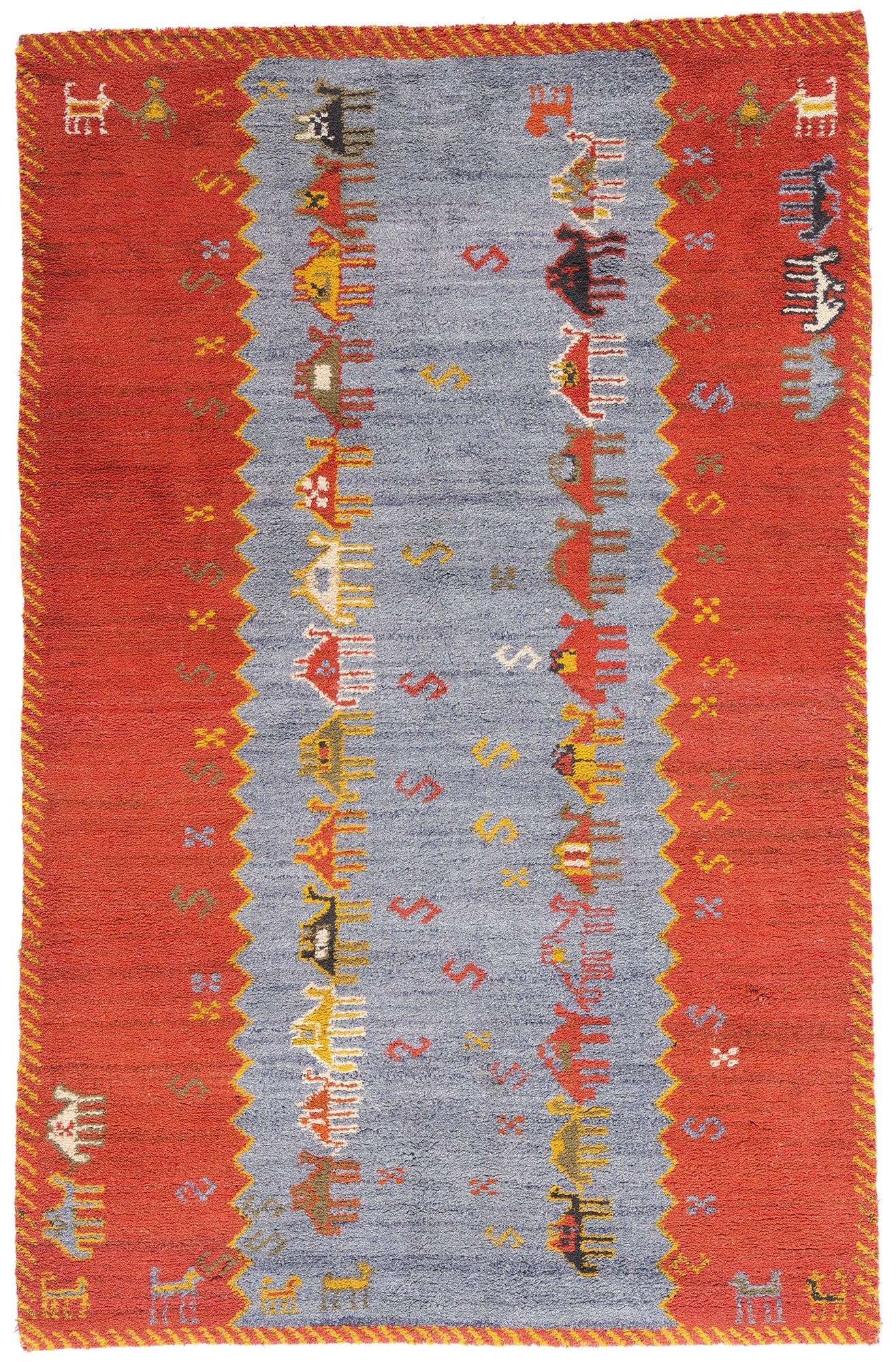 5 x 8 Vintage Tikdift Moroccan Rug 79186