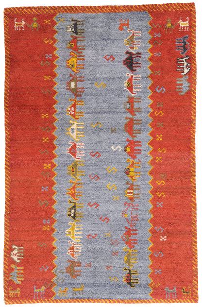 5 x 8 Vintage Tikdift Moroccan Rug 79186