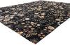 10 x 13 Vintage Black Pakistani Tabriz Rug 79282