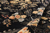 10 x 13 Vintage Black Pakistani Tabriz Rug 79282