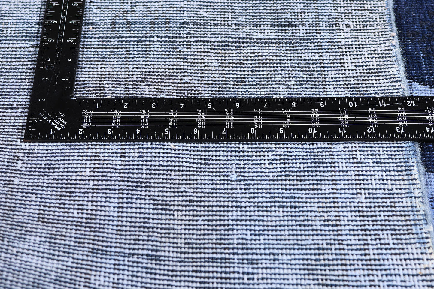 8 x 11 Blue Vintage Overdyed Skull Rug 80433