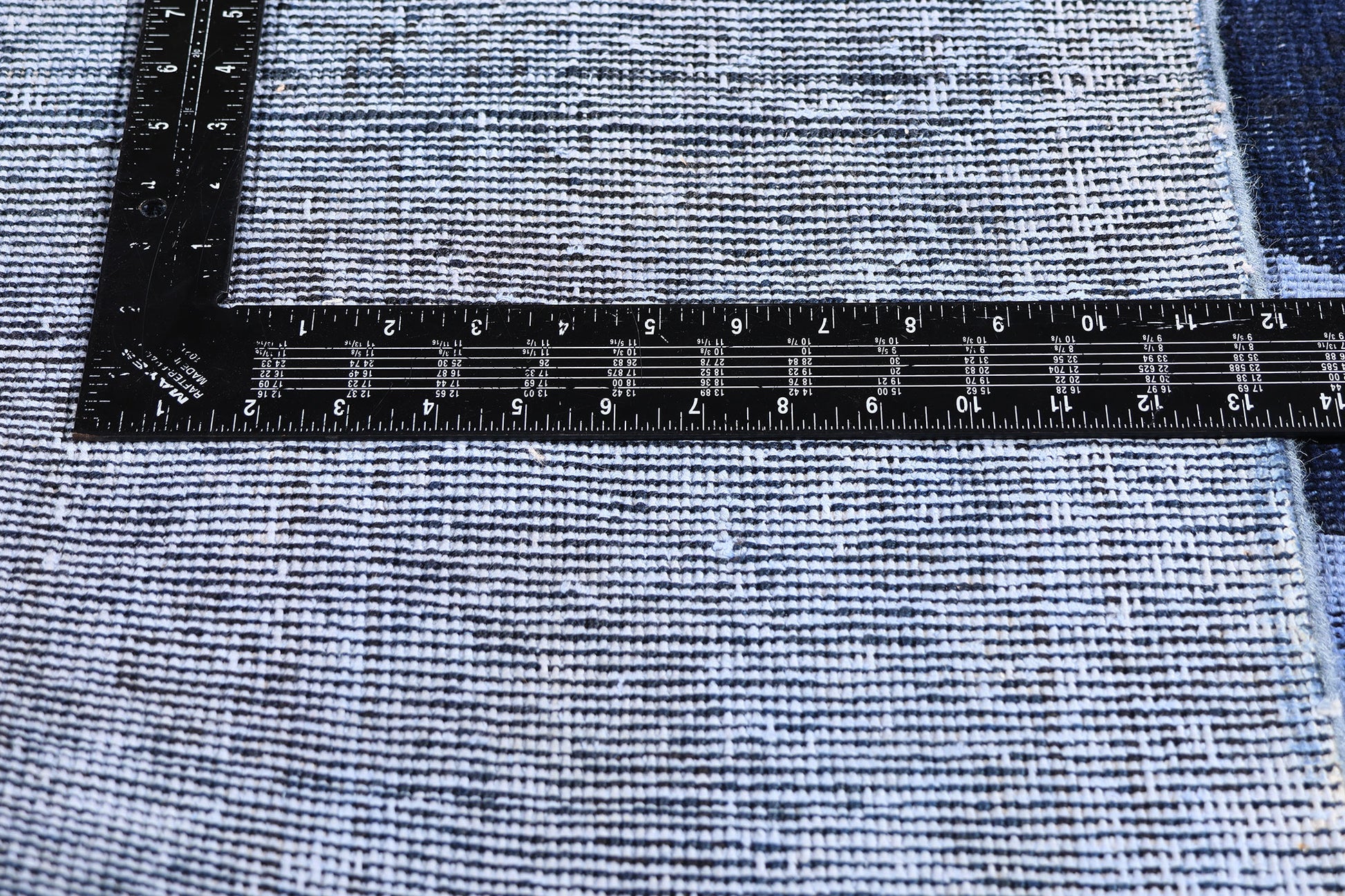 8 x 11 Blue Vintage Overdyed Skull Rug 80433