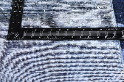 8 x 11 Blue Vintage Overdyed Skull Rug 80433