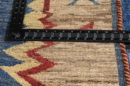 5 x 6 Blue Vintage Persian Gabbeh Rug 61542