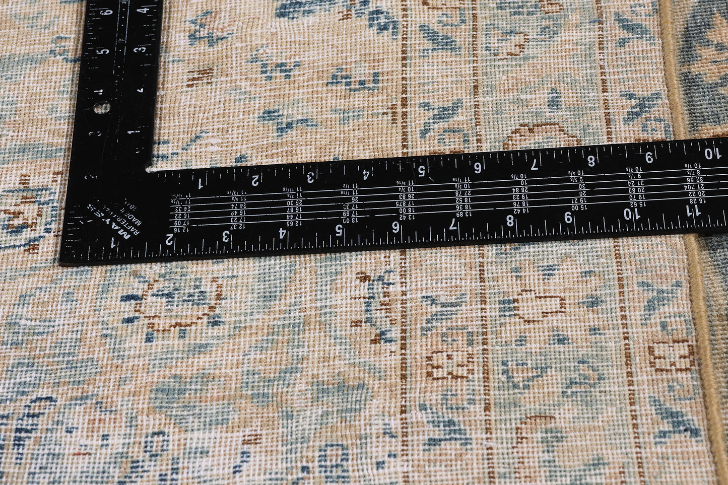 7 x 9 Blue Vintage Persian Kashan Rug 61390