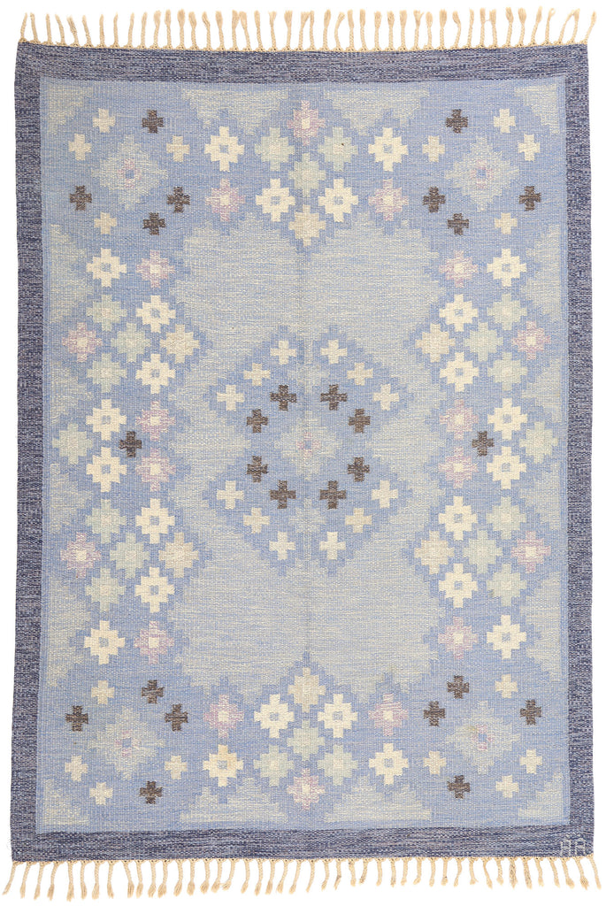6 x 8 Asa Akerlund Vintage Swedish Rollakan Rug 77036