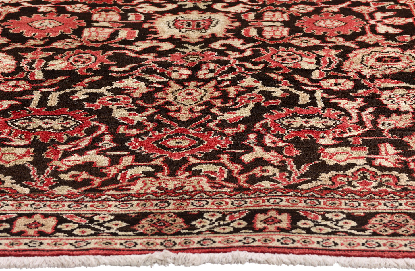 7 x 7 Brown Vintage Persian Sultanabad Rug 61413