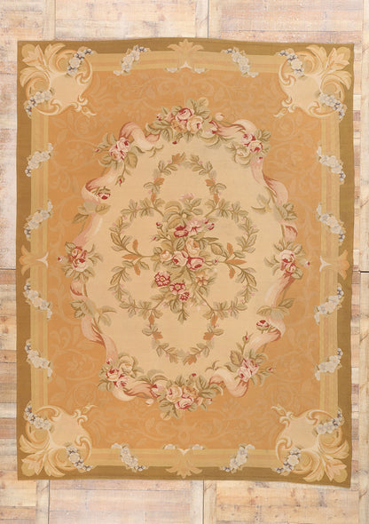 9 x 12 Vintage Chinese Aubusson Rug 79143