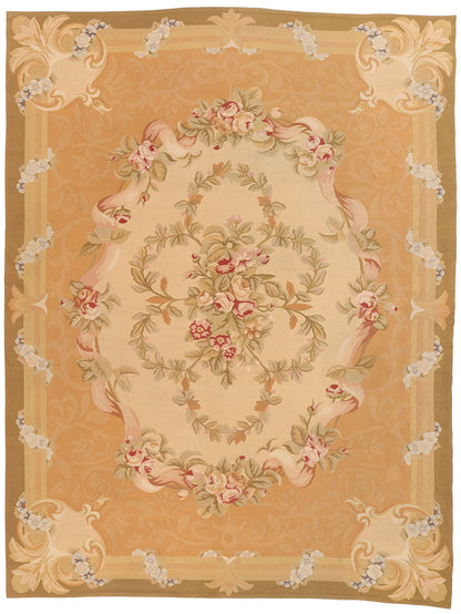 9 x 12 Vintage Chinese Aubusson Rug 79143