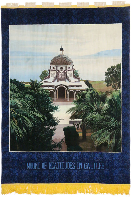 8 x 11 Vintage Chinese Pictorial Rug 74929