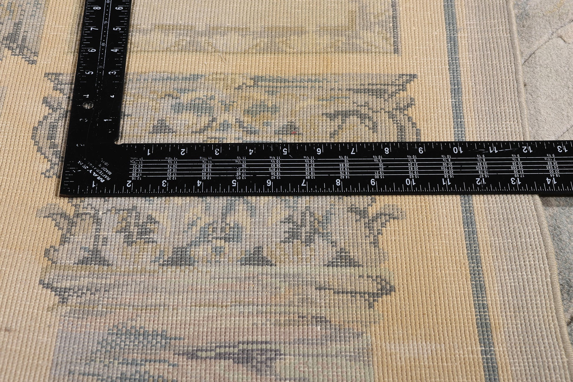 8 x 11 Vintage Chinese Abstract Marble Print Rug 77455