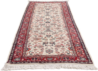 3 x 9 Ivory Vintage Chinese Tabriz Rug 79322