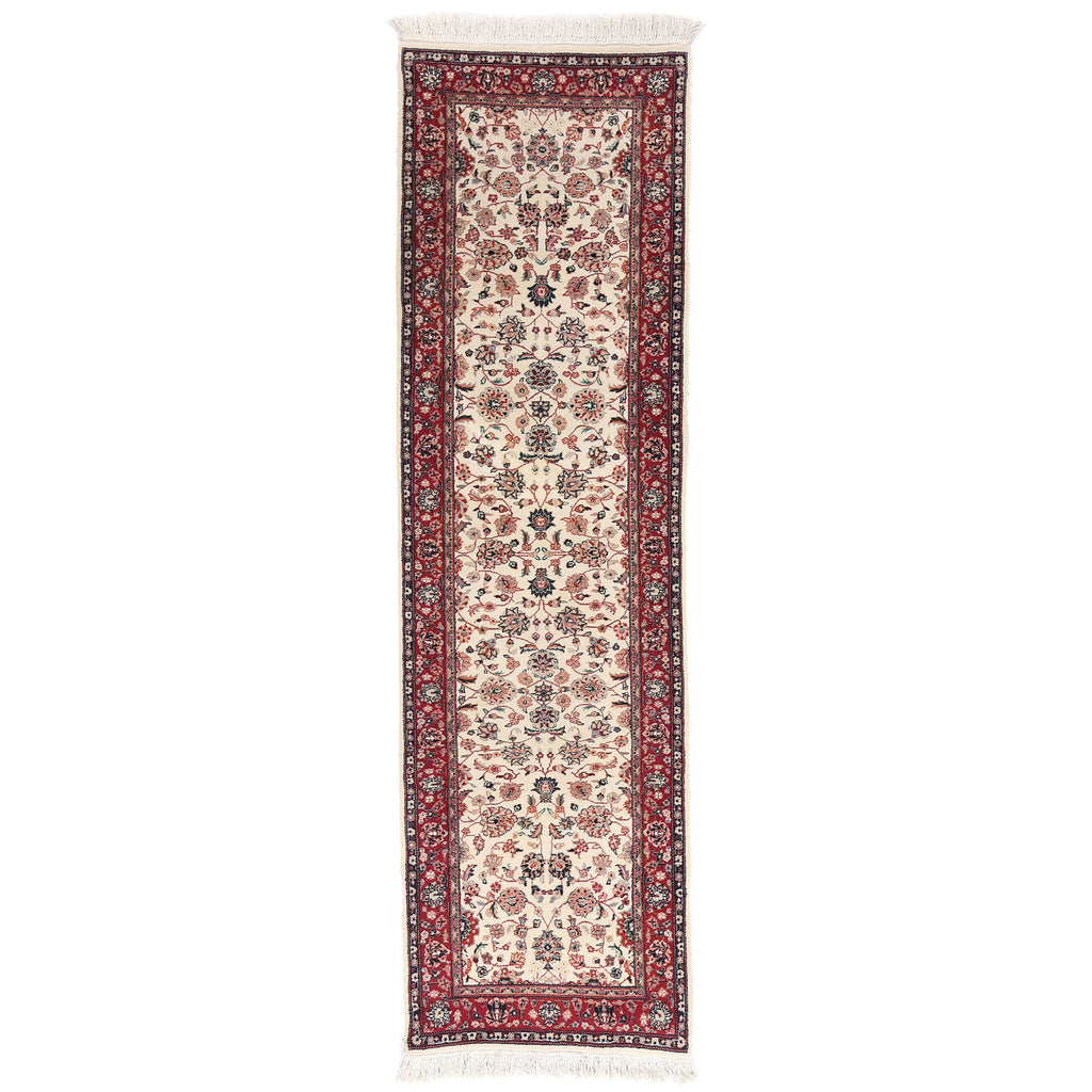 3 x 9 Ivory Vintage Chinese Tabriz Rug 79322