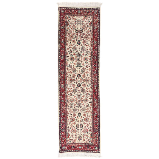 3 x 9 Ivory Vintage Chinese Tabriz Rug 79322