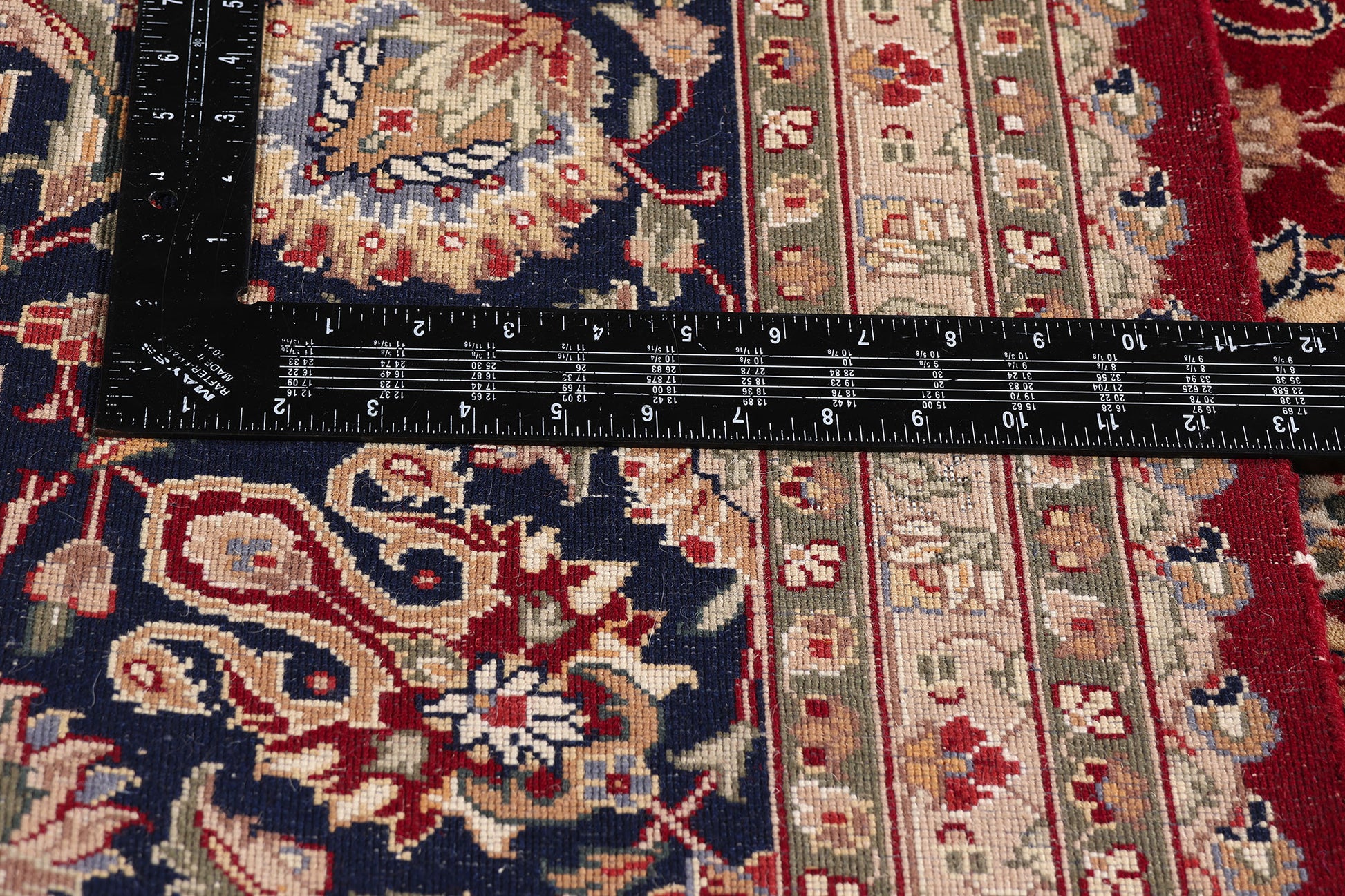 9 x 12 Red Vintage Chinese Tabriz Rug 77369