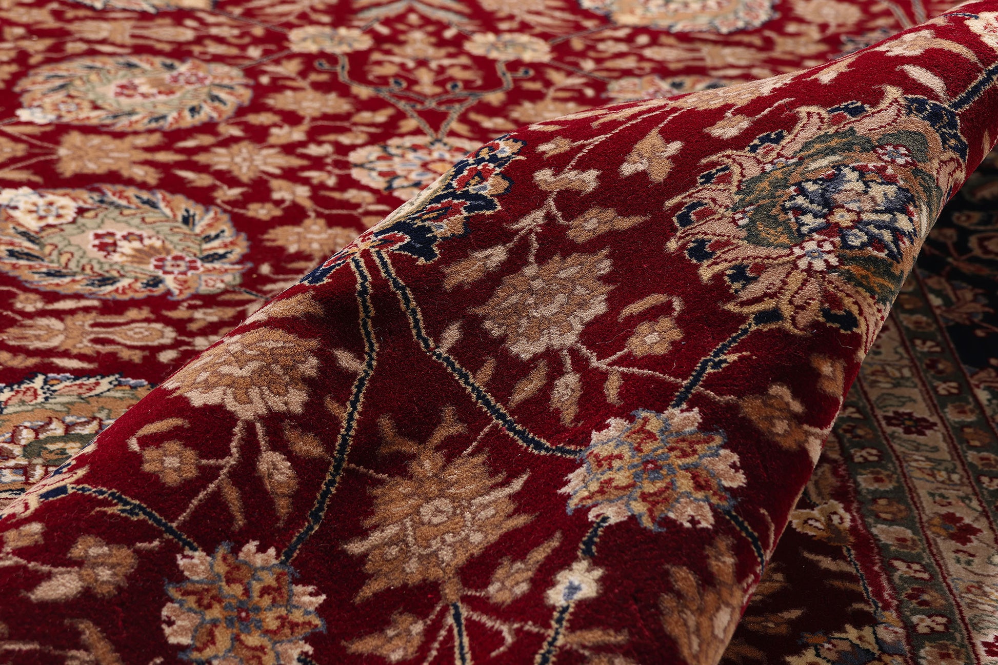 9 x 12 Red Vintage Chinese Tabriz Rug 77369