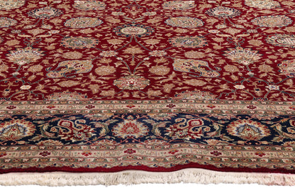 9 x 12 Red Vintage Chinese Tabriz Rug 77369