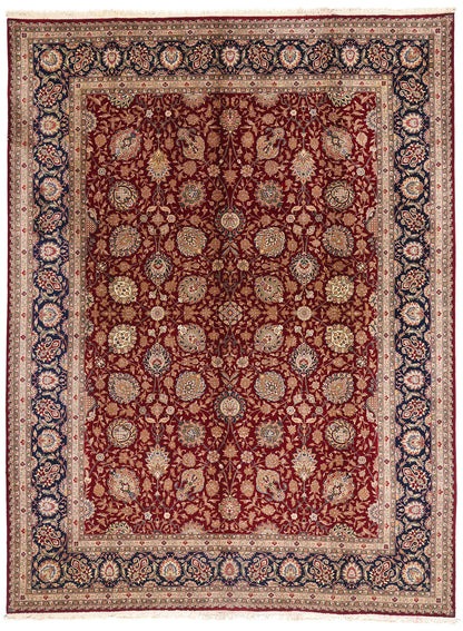9 x 12 Red Vintage Chinese Tabriz Rug 77369